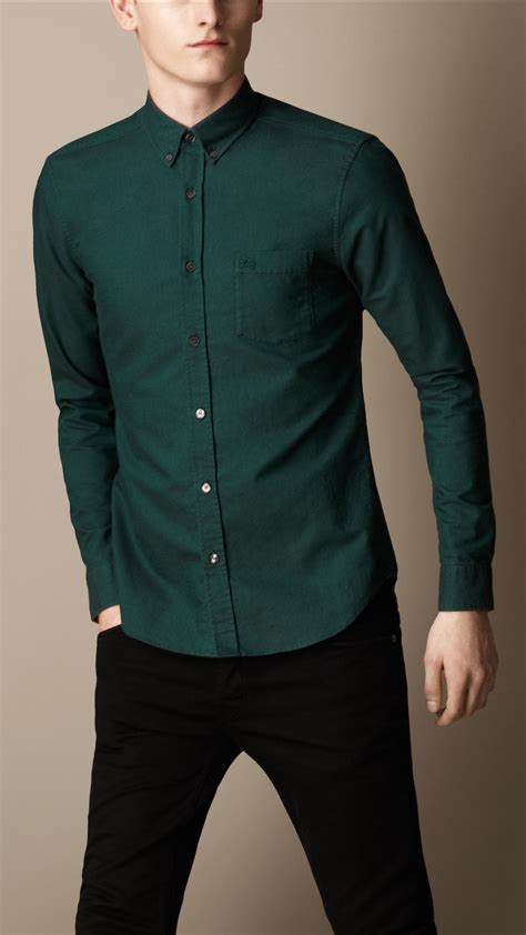 green burberry shirt men& 39|Burberry shirts for men outlet.